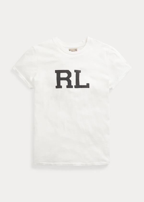 Polo Ralph Lauren RL Cotton Jersey T Shirt Dame Danmark (DFZXM0738)